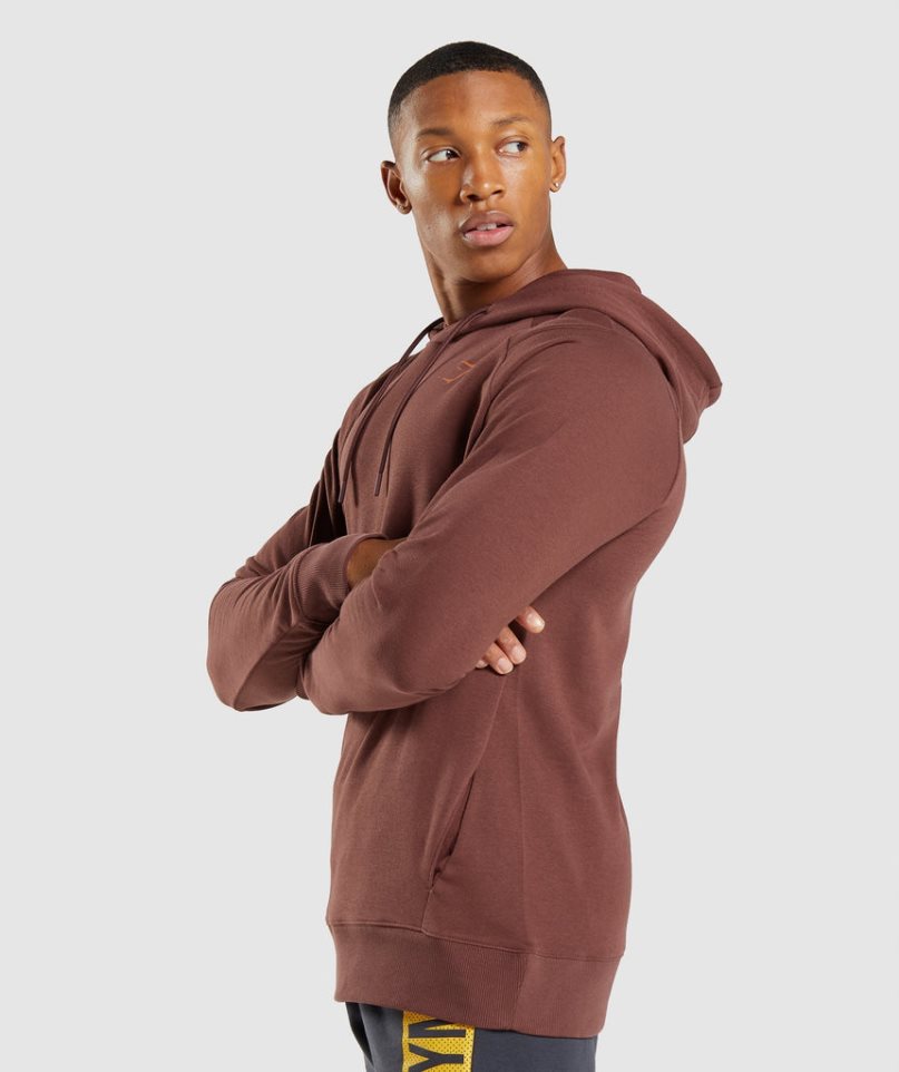 Men's Gymshark Bold Hoodie Brown | NZ 0RGYEO